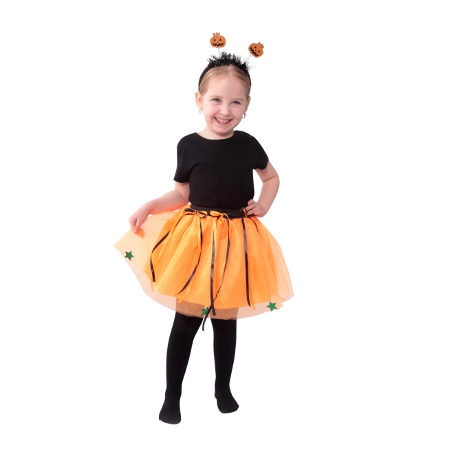 Costume de halloween pour enfants avec jupe tutu et serre-tête