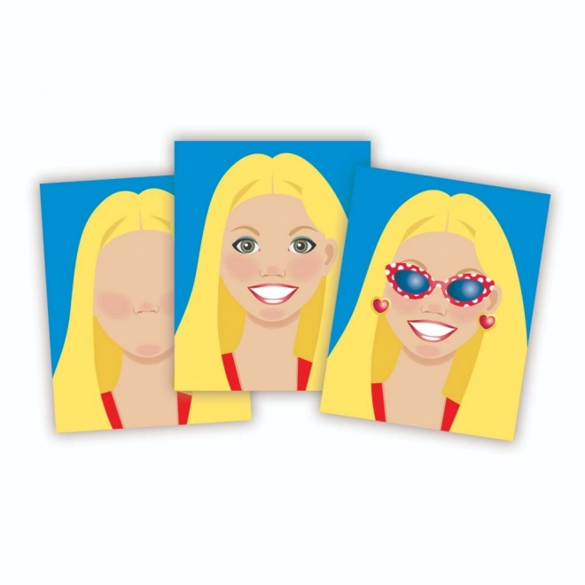 Ensemble d'autocollants pour filles - Visages