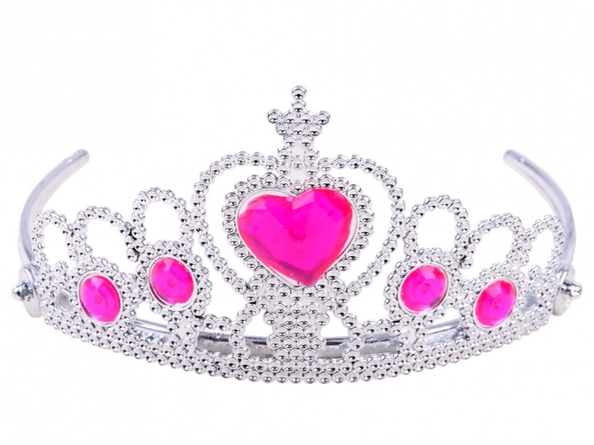 Ensemble de costume Princesse avec couronne et tresse – Rose