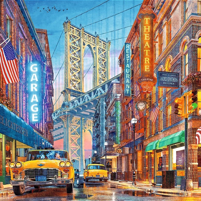 TREFL Puzzle Premium Plus : Vue sur le pont de Manhattan 500 pièces