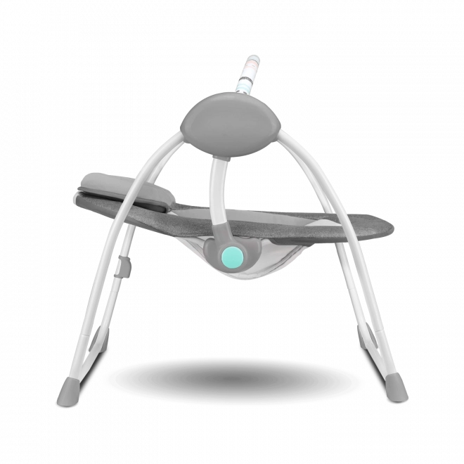 Fauteuil à bascule pour bébé Ruben gris et turquoise