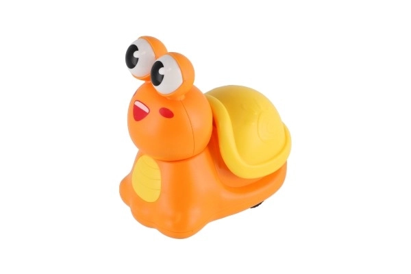 Escargot appuyez et partez plastique 8 cm à inertie 3 couleurs 12 pcs en boîte