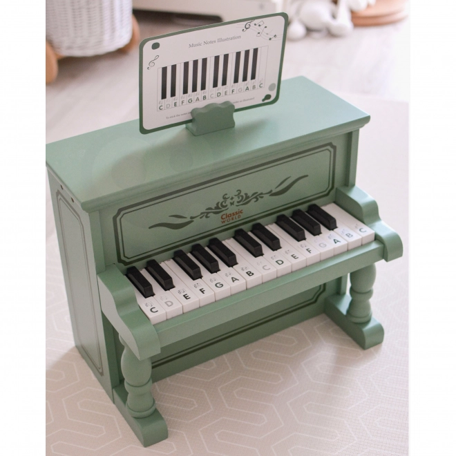 Piano en bois Classic World avec manuel