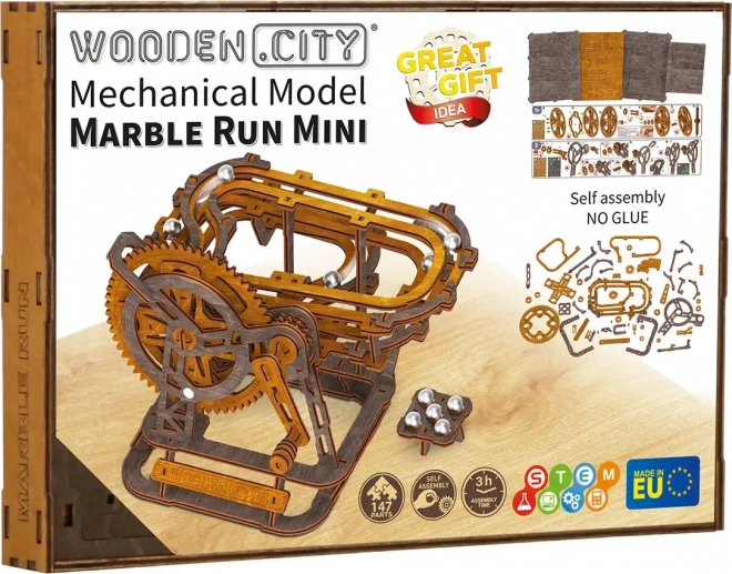 Puzzle 3D en bois Piste de billes Mini de Wooden City