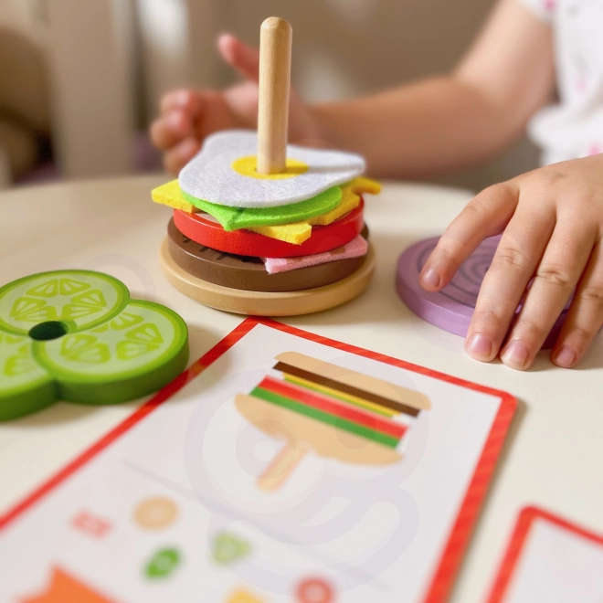 Restaurant de burgers en bois WOOPIE GREEN pour enfants