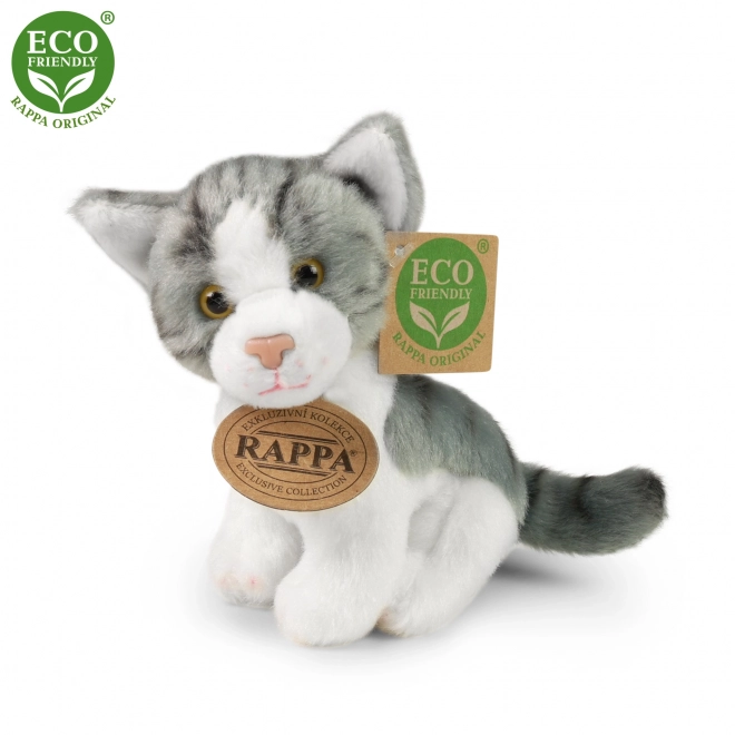 Chat en peluche assis 14 cm ECO-FRIENDLY