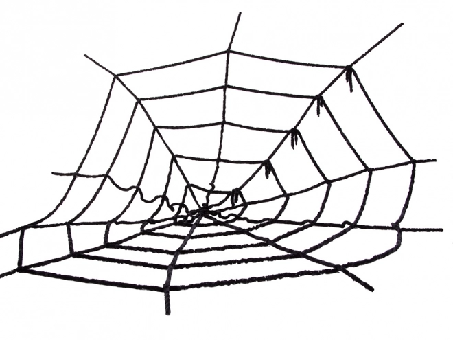 Fausse toile d'araignée noire pour Halloween