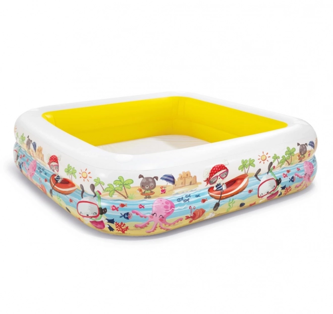 57470NP Piscine avec toit ensoleillé