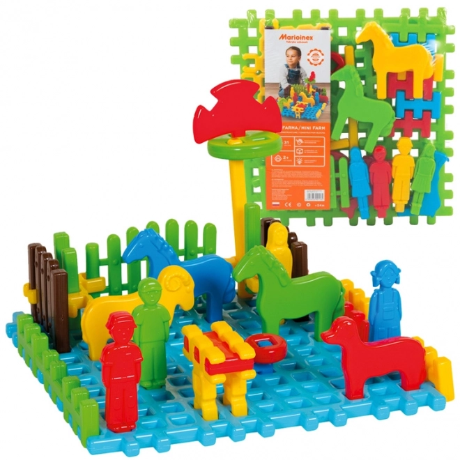 Marioinex Ensemble de Construction Mini Ferme Gaufrette