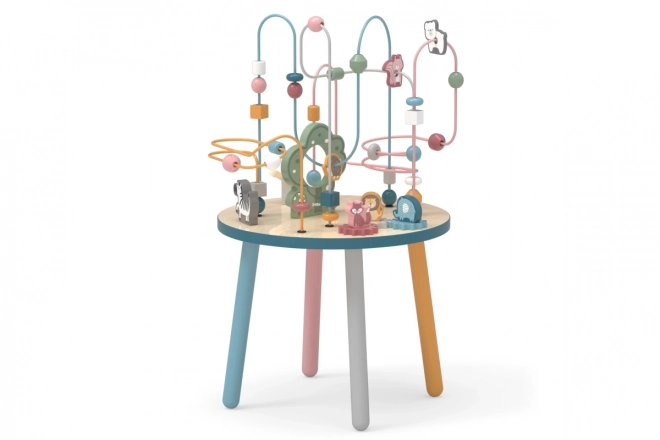 Table de jeu en bois avec labyrinthe