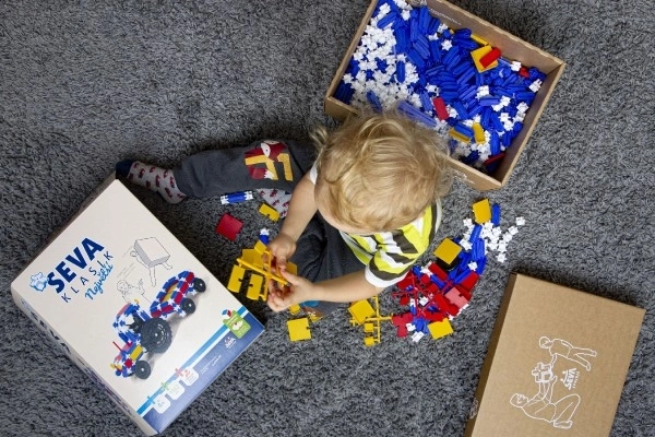 Kit de construction SEVA CLASSIQUE - Le plus grand, 1162 pièces