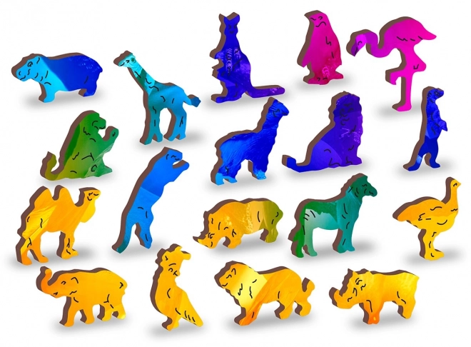 Puzzle en bois Paradis aviaire 2 en 1
