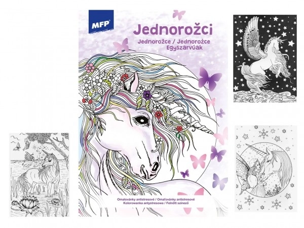 Coloriage antistress Licornes 21x29cm