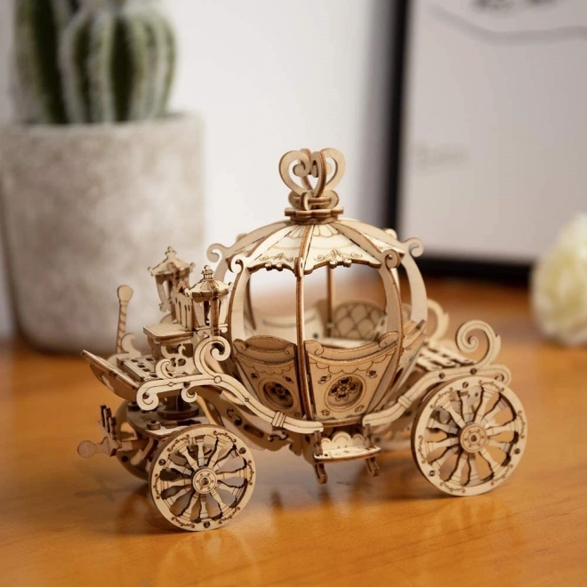 Carrosse en citrouille - Maquette en bois 3D