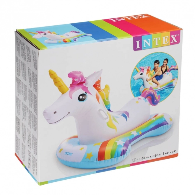 Licorne gonflable avec poignées