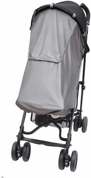 Pare-soleil pour poussette avec protection UV, argenté