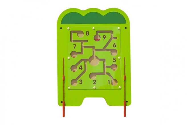 Panneau mural en bois de Montessori - crocodile