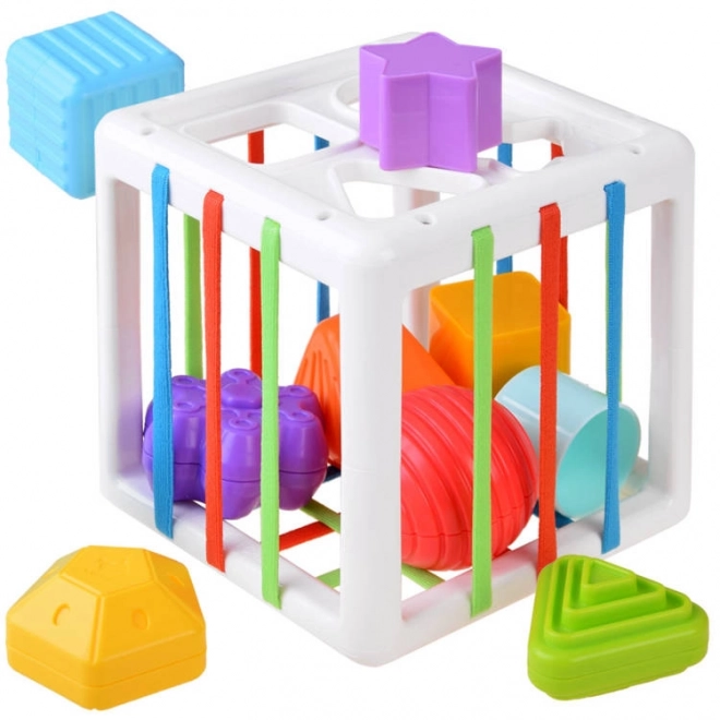 Cube trieur pour enfant avec couverture en caoutchouc