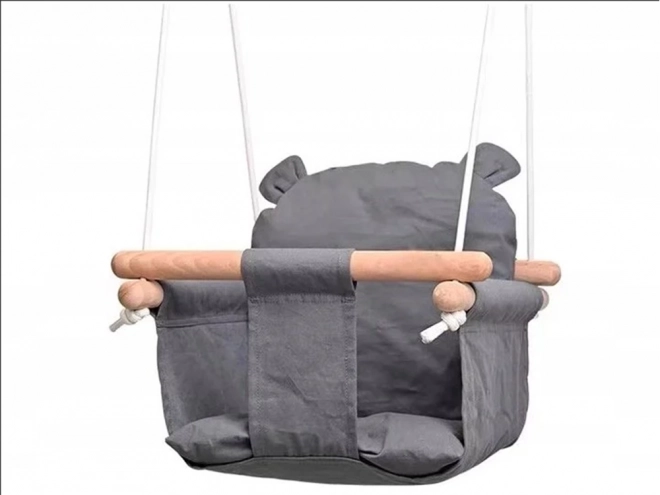 Balançoire pour enfants avec siège en bois