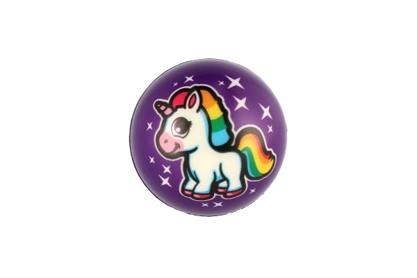 Balle licorne en mousse 8cm mélange de couleurs en sachet 24pcs en boîte