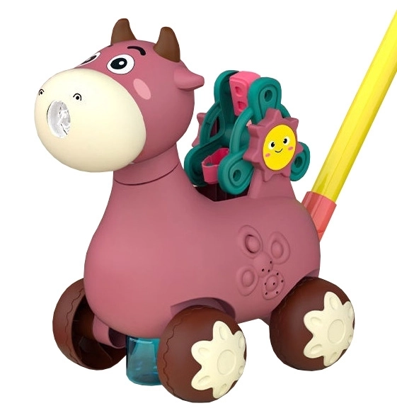 Woopie Vache avec des bulles et du son rose