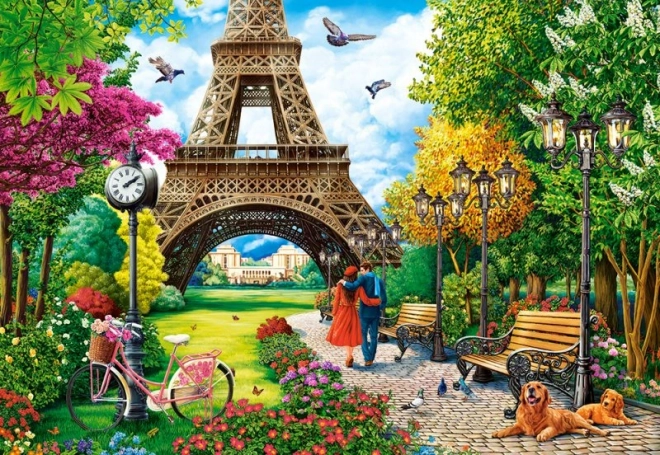 Puzzle 1000 pièces Printemps à Paris
