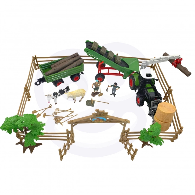 Set de machines agricoles tracteur mini ferme WOOPIE