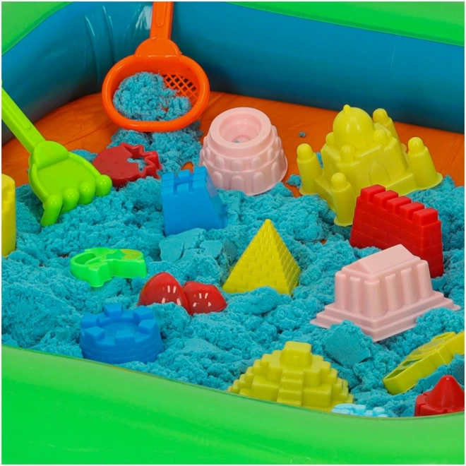 Sable cinétique en boîte 1 kg bac à sable - 27 pièces