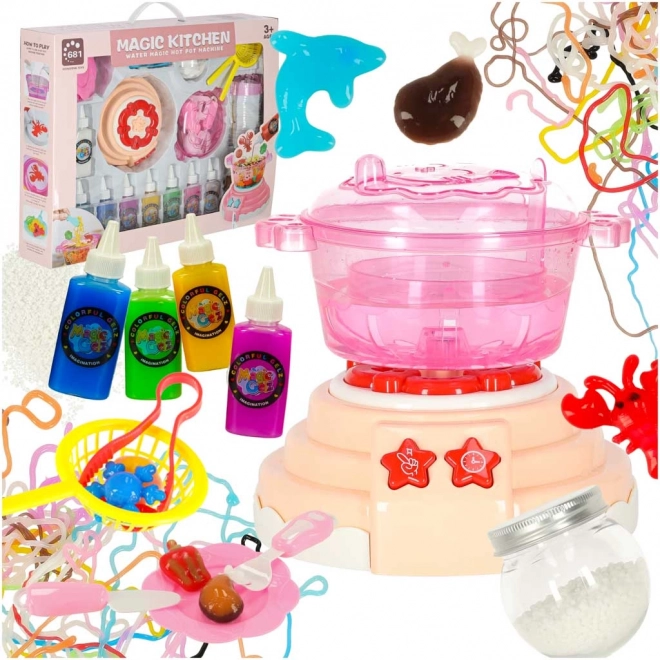 Gels Cristal 3D – cuisine magique, kit créatif 62 pièces, abricot