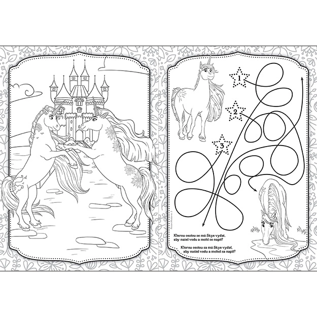 Livre de coloriage A4 Licornes