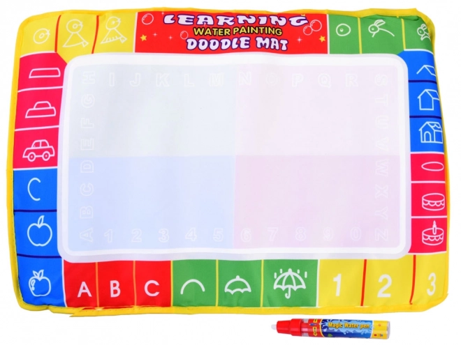 Tapis d'eau coloré avec stylo