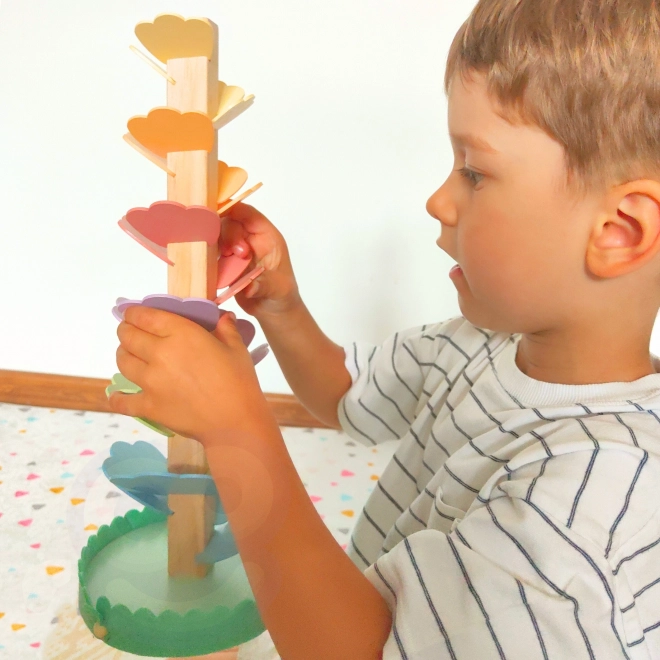 Tour spirale en bois Tooky Toy pour enfants