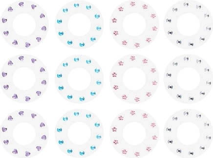 180 cristaux de formes et couleurs variées