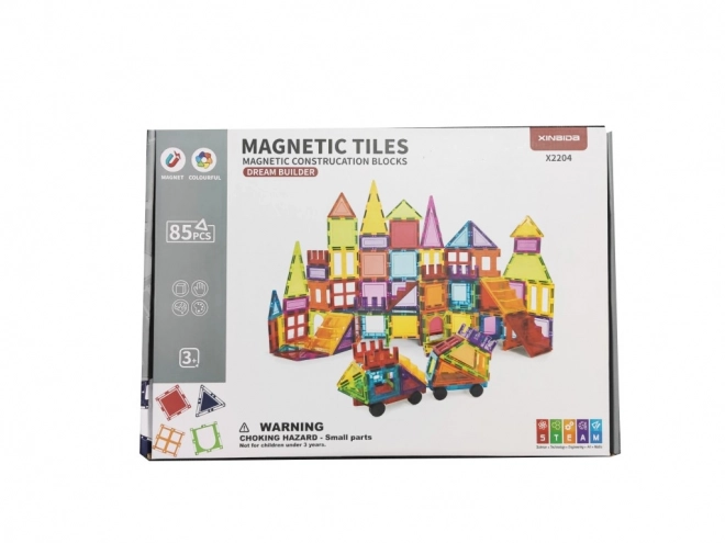 Jeu de construction magnétique pour enfants 85 pcs