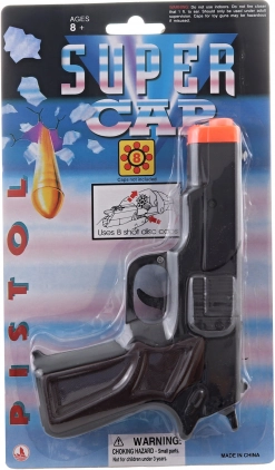 Pistolet à amorces 8 coups noir