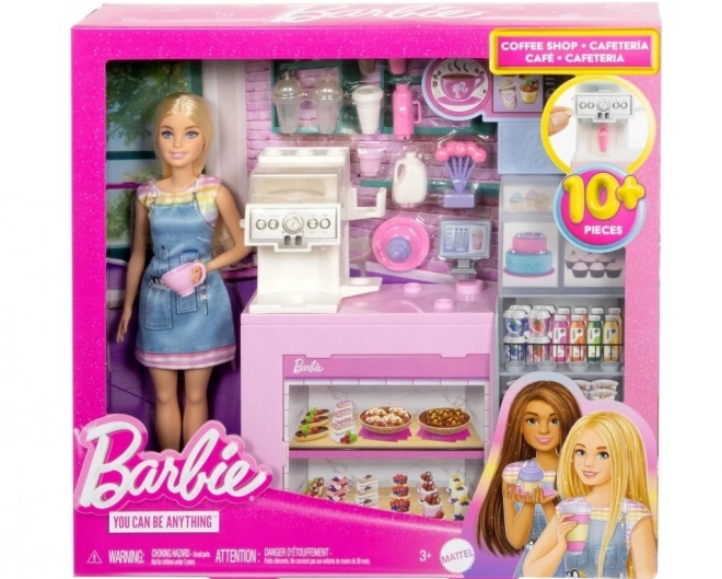 Barbie barista au café