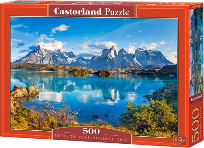 Puzzle 500 pièces Montagnes Torres del Paine Patagonie Chili