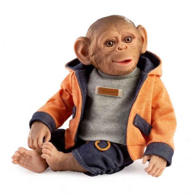 Guca 986 REBORN OPIČKA - bébé singe réaliste avec corps en tissu doux - 32 cm