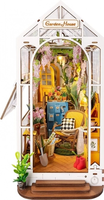 Puzzle 3D RoboTime Butoir de livre Maison de jardin (en bois)