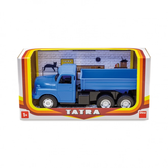 Camion Tatra 148 benne plastique 30cm bleu en boîte 35x18x13cm