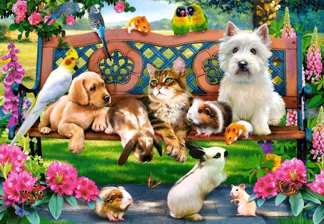 Puzzle 1000 pièces - Animaux au parc