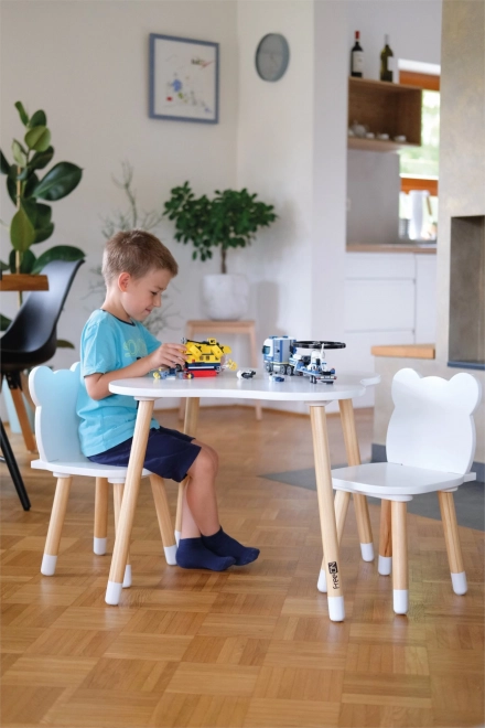 FreeOn Table en bois avec chaises Ours