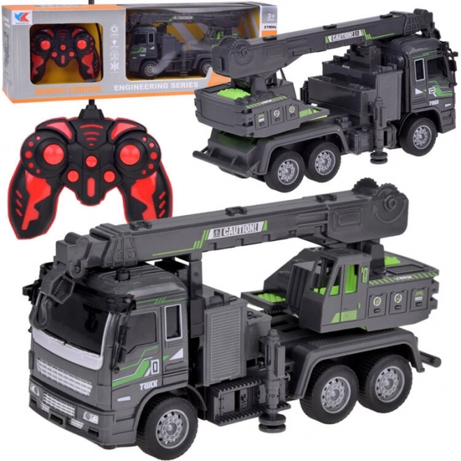 Camion de construction grue avec lumières LED
