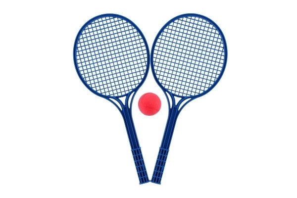 Tennis souple plastique coloré + balle 53cm en filet