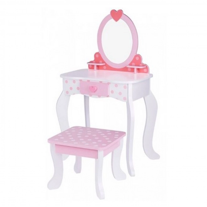 Coiffeuse en bois avec chaise de Tooky Toy