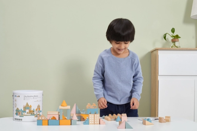 Jeu de construction en bois 50 pcs