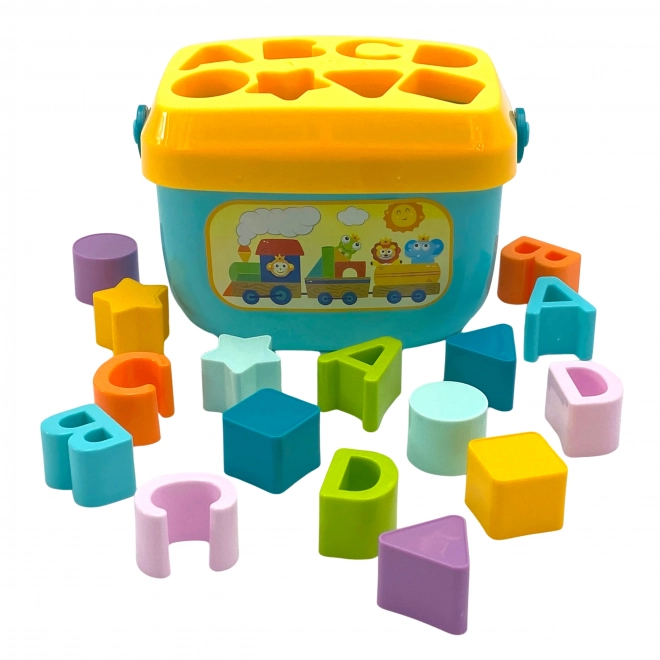 Woopie tri d'enfants et valisette avec apprentissage de l'alphabet et des formes