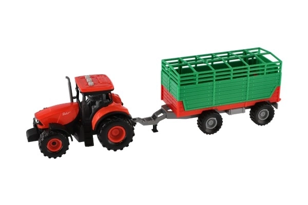 Tracteur Zetor avec remorque avec effets lumineux et sonores - 36 cm