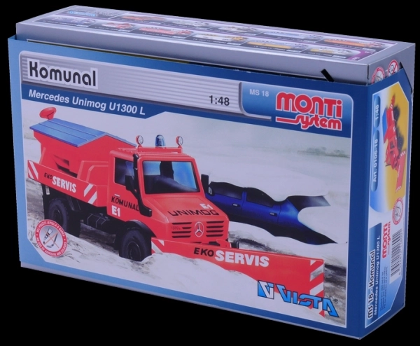 Ensemble de construction Monti System MS 18 Communal Mercedes 22x15x6cm