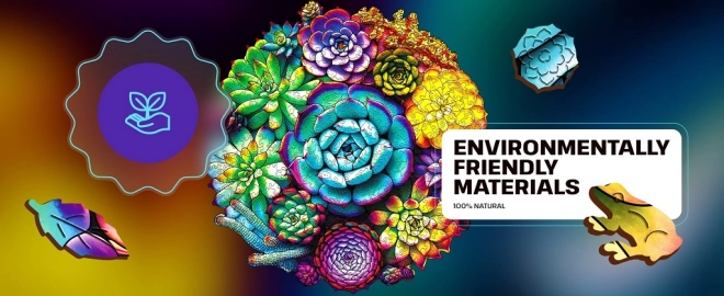 Puzzle en bois d'évasion EscapeWelt Succulentes 200 pièces